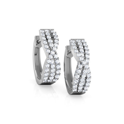 Louise Diamond Hoop Earrings