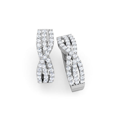 Louise Diamond Hoop Earrings