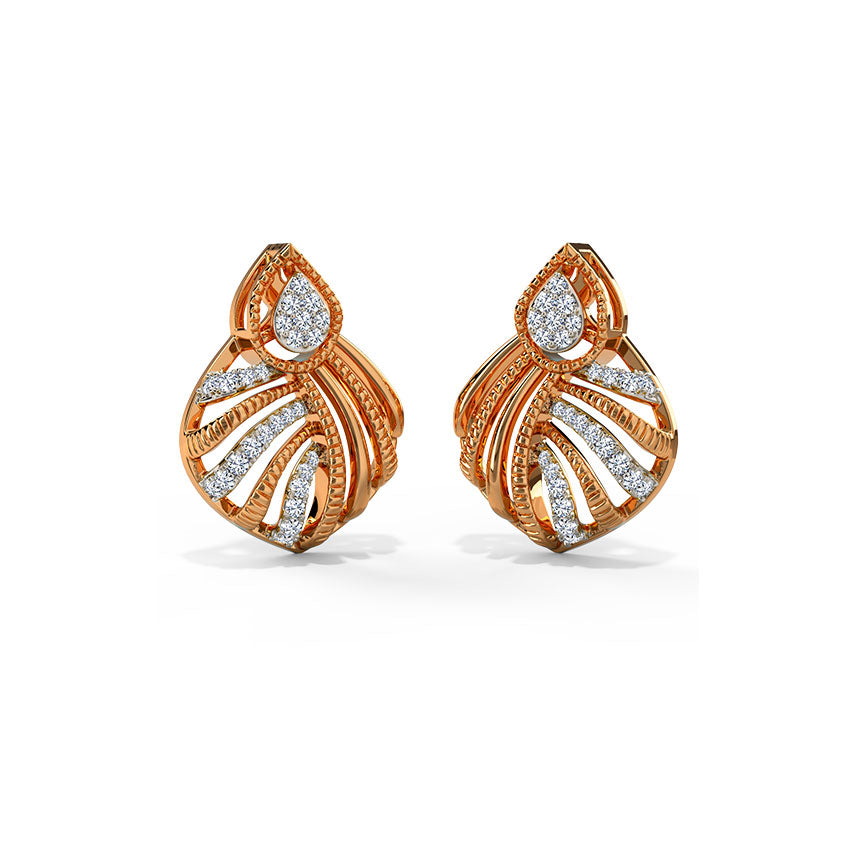Glitzy Glory Diamond Stud Earrings