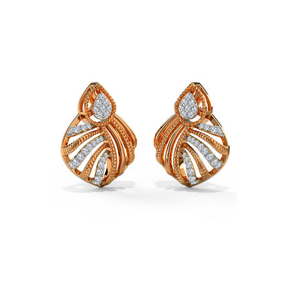 Glitzy Glory Diamond Stud Earrings