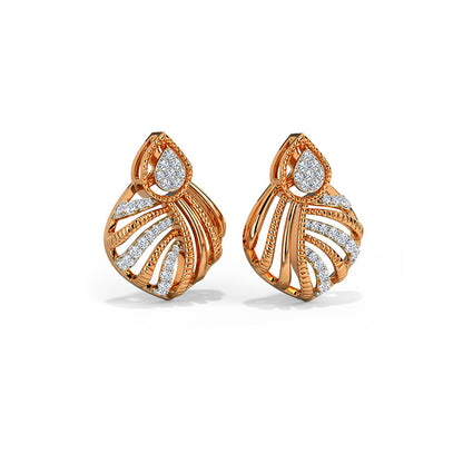 Glitzy Glory Diamond Stud Earrings