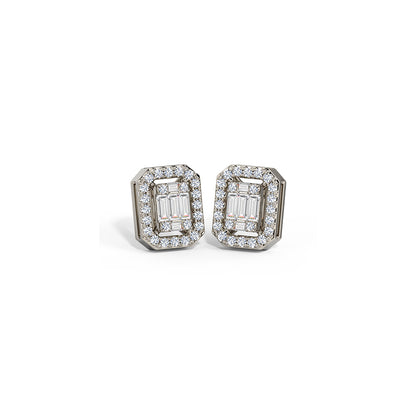Elara Glim Diamond Stud Earrings