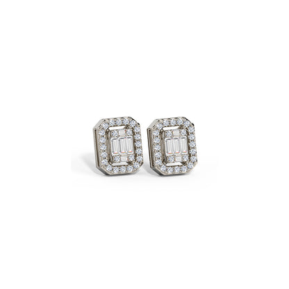 Elara Glim Diamond Stud Earrings