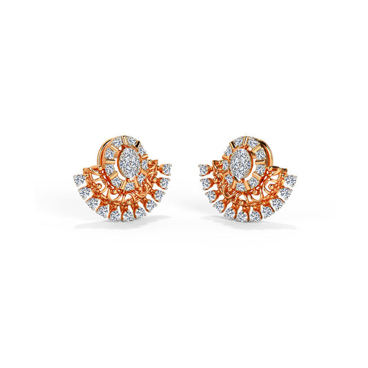 Manya Diamond Stud Earrings