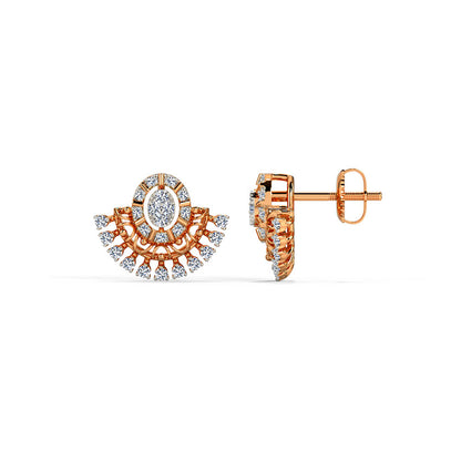 Manya Diamond Stud Earrings