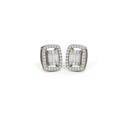 Giana Sparkling Diamond Stud Earrings