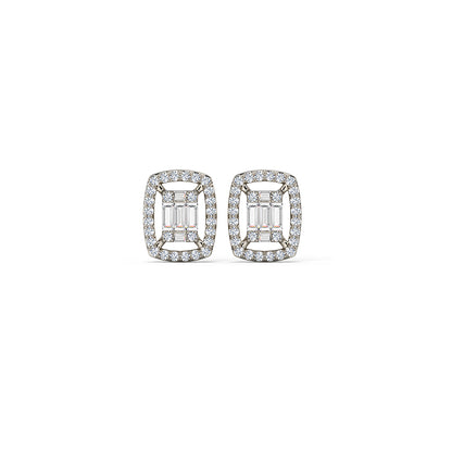 Giana Sparkling Diamond Stud Earrings