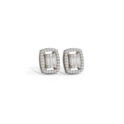Giana Sparkling Diamond Stud Earrings