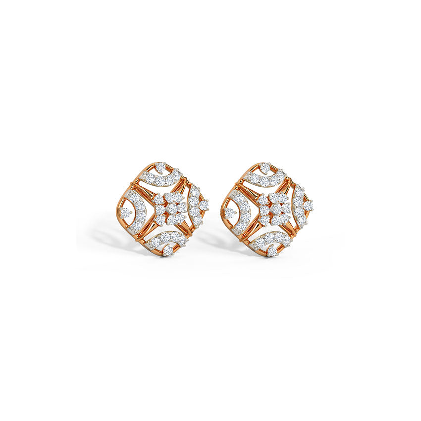 Rina Diamond Stud Earrings
