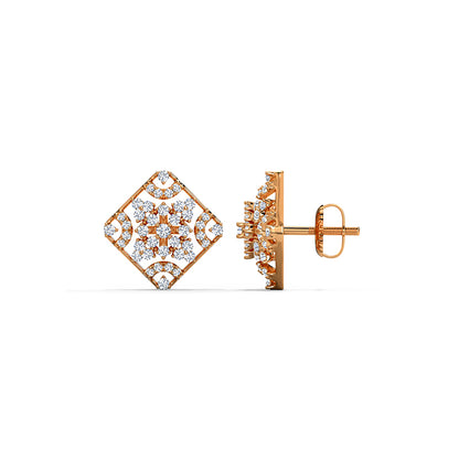 Keshi Diamond Stud Earrings