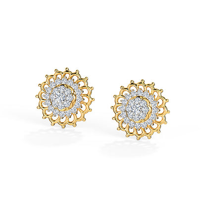 Galactic Diamond Stud Earrings