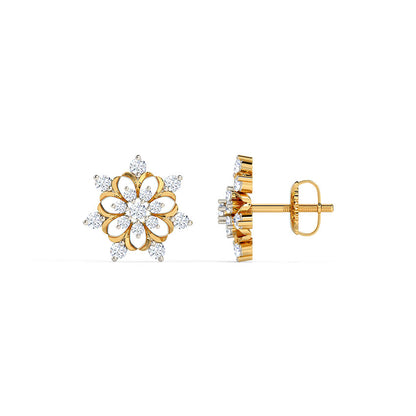Stellar Diamond Stud Earrings