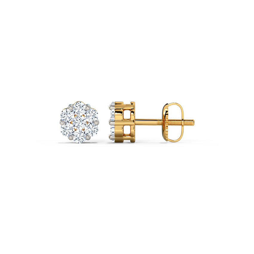 Lila Diamond Stud Earrings