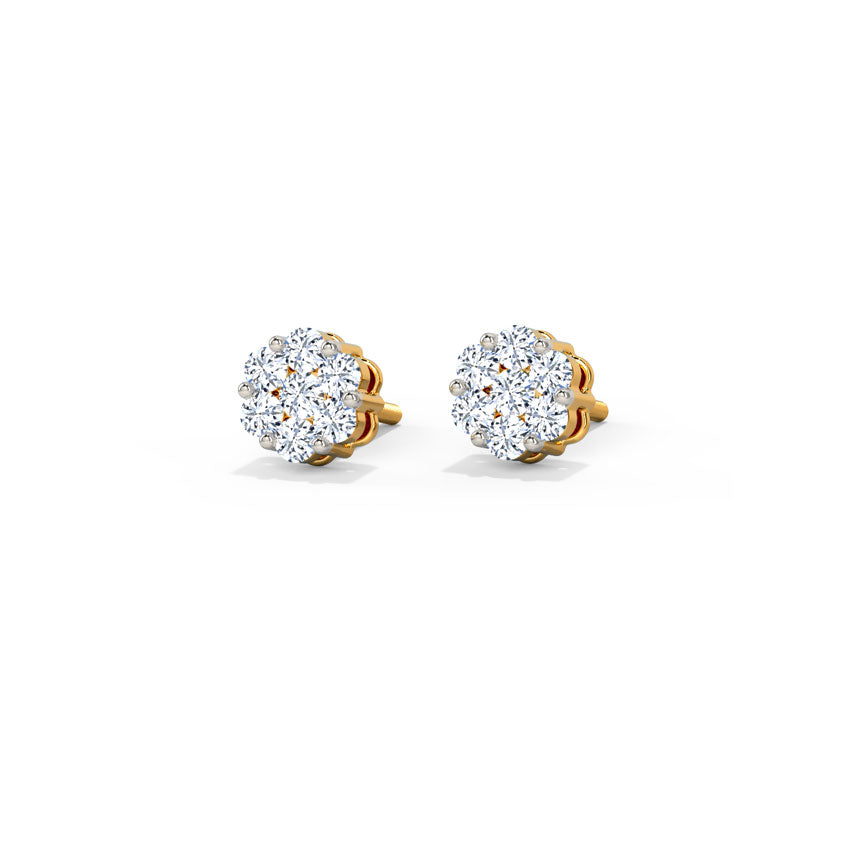 Lila Diamond Stud Earrings