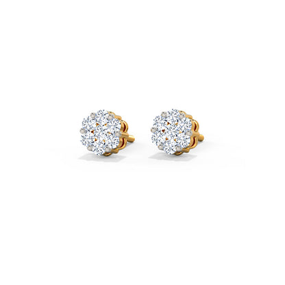 Lila Diamond Stud Earrings