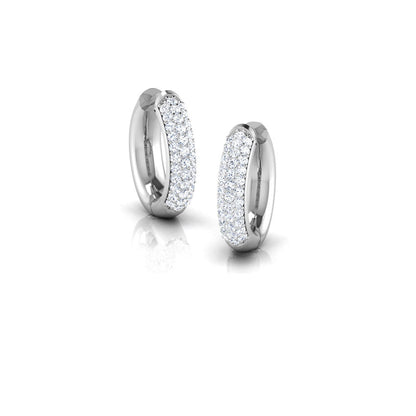 Lina Diamond Hoop Earrings