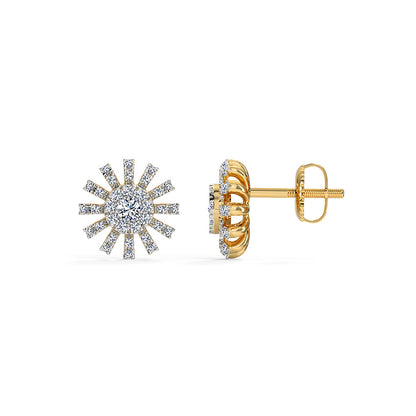 Shiv Diamond Stud Earrings