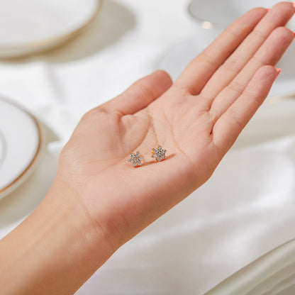 Luna White Lantha Diamond Stud Earrings