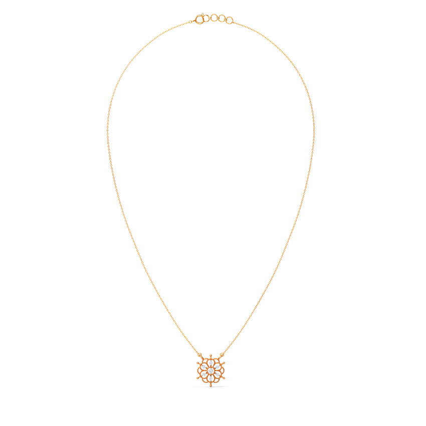 Ornate Blossom Diamond Necklace