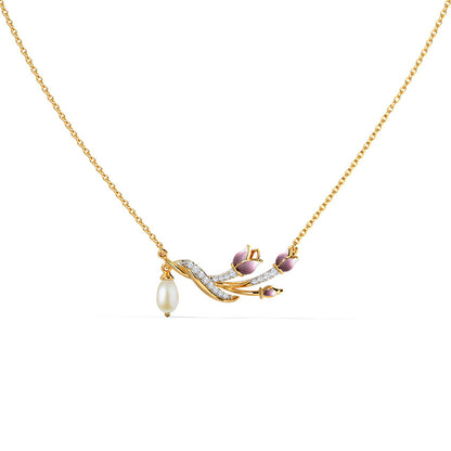 Oliviera Tulip Pearl Necklace