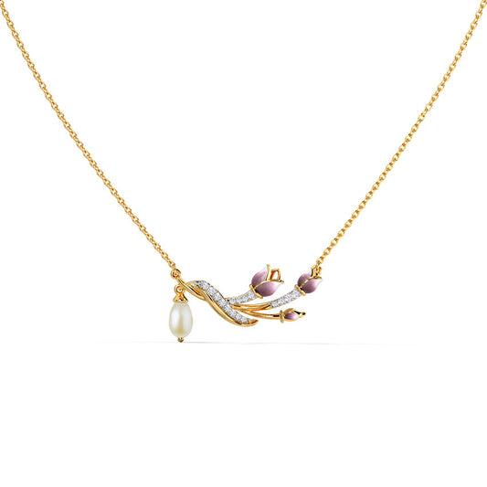 Oliviera Tulip Pearl Necklace