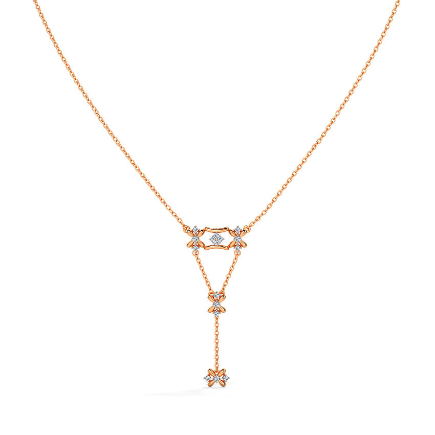 Larissa Flora Diamond Lariat Necklace