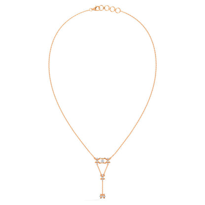 Larissa Flora Diamond Lariat Necklace