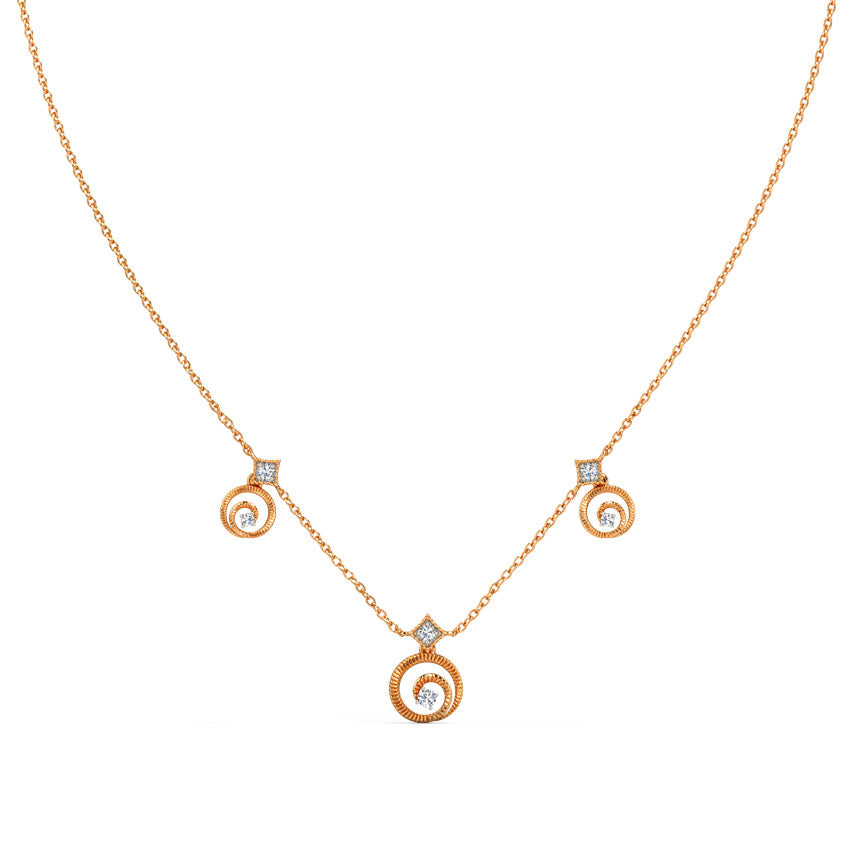 Whirling Station Diamond Necklace