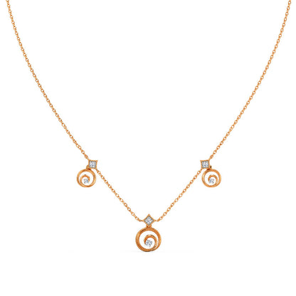 Whirling Station Diamond Necklace