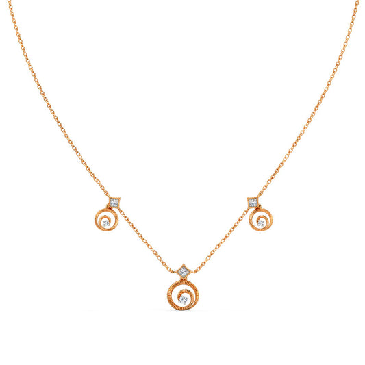 Whirling Station Diamond Necklace