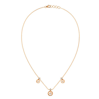 Whirling Station Diamond Necklace