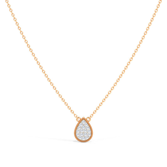 Timeless Pear Diamond Necklace