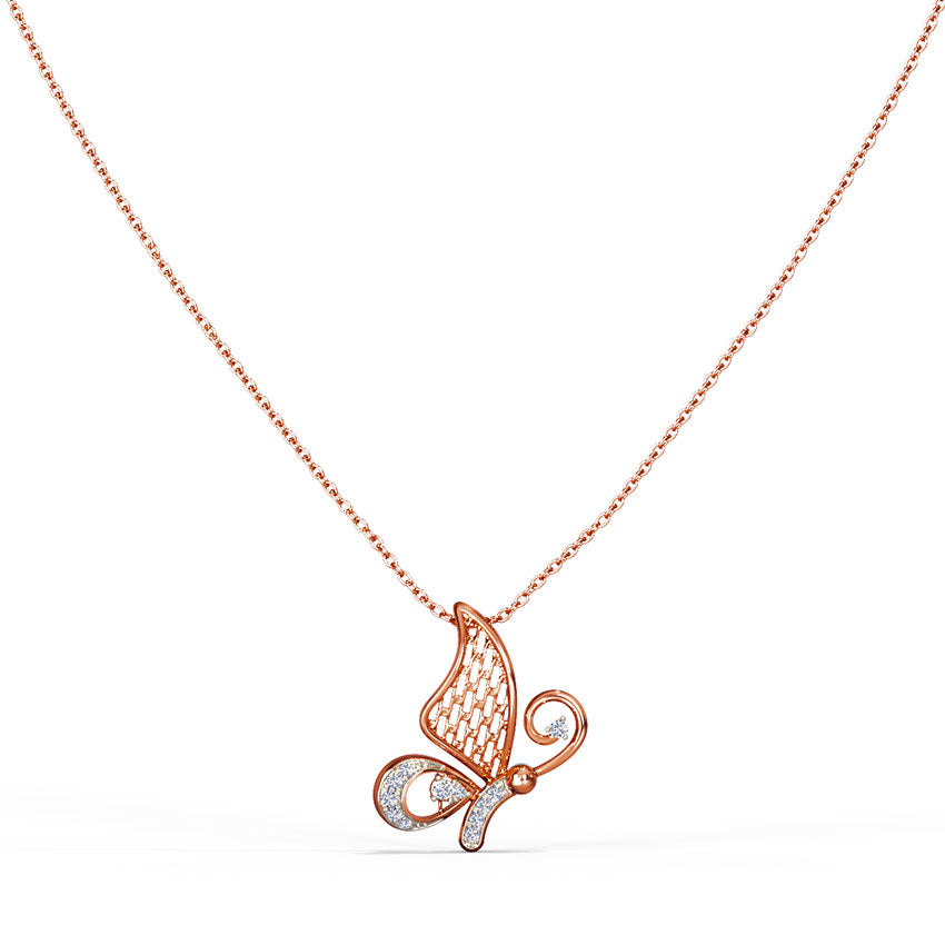 Pandora Butterfly Diamond Necklace