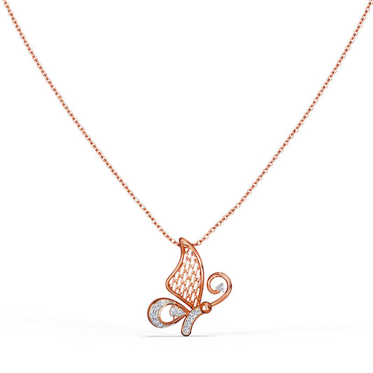 Pandora Butterfly Diamond Necklace