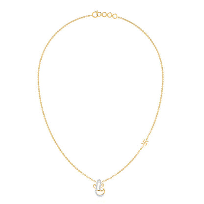 Ganesh And Swastik Diamond Necklace
