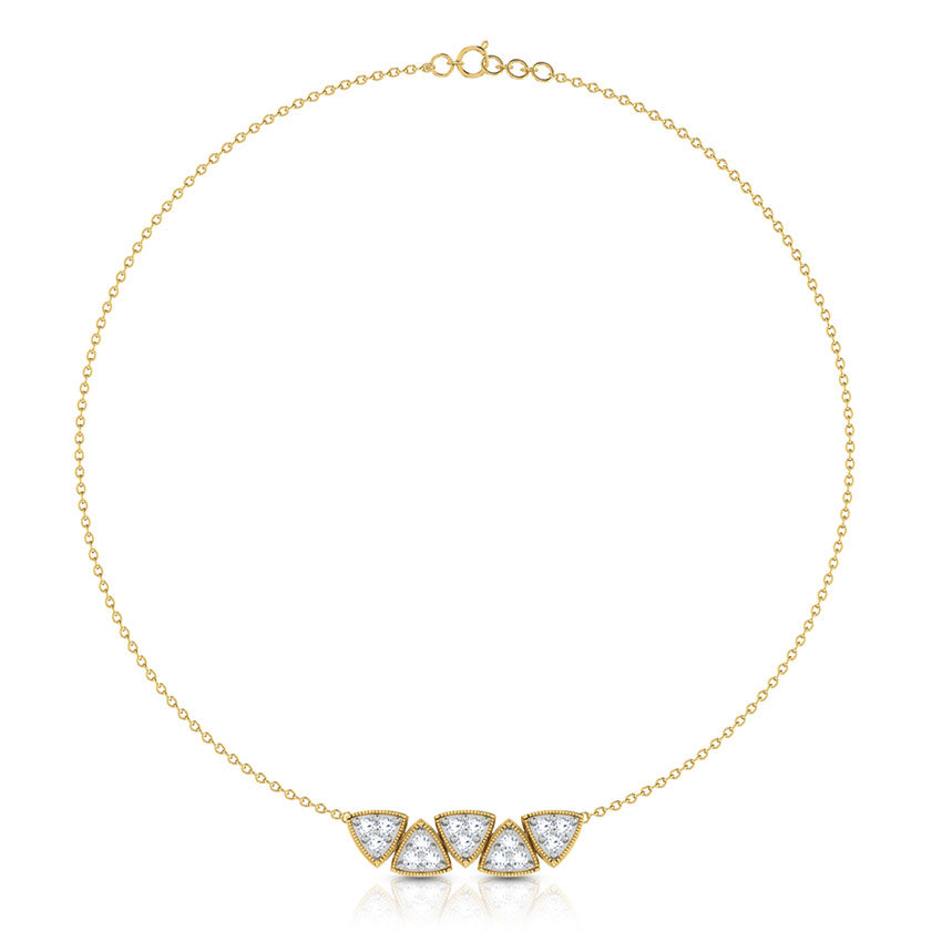 Natasha Twin Bar Diamond Necklace