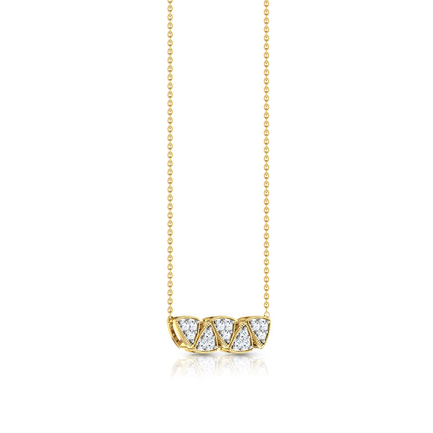 Natasha Twin Bar Diamond Necklace