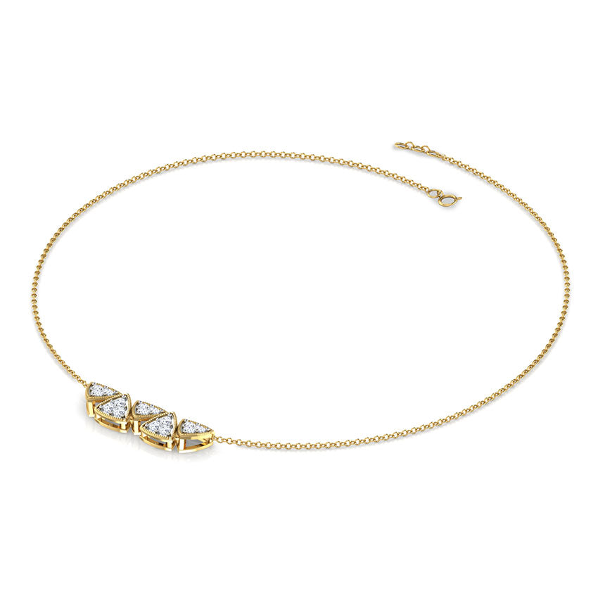Natasha Twin Bar Diamond Necklace