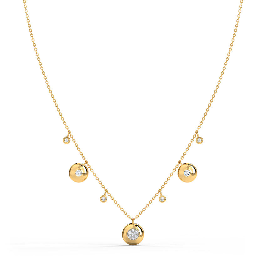 Twirling Diamond Necklace