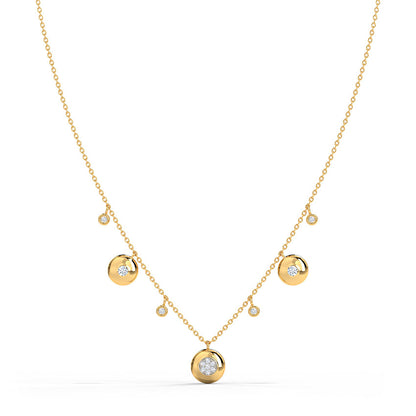 Twirling Diamond Necklace