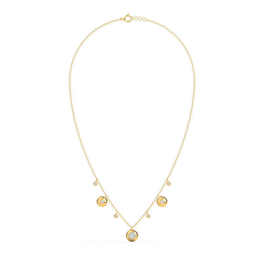 Twirling Diamond Necklace