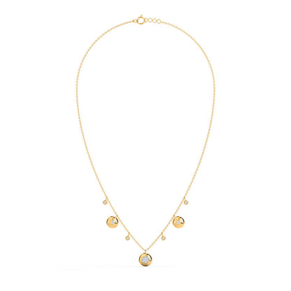 Twirling Diamond Necklace