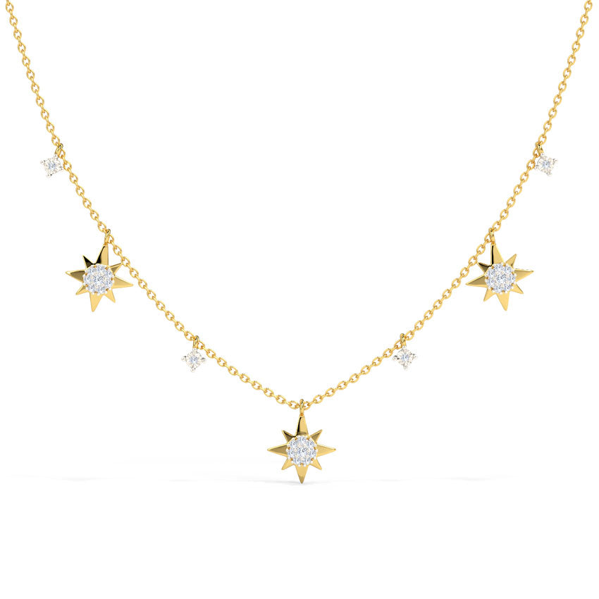 Glimmering Stars Diamond Necklace
