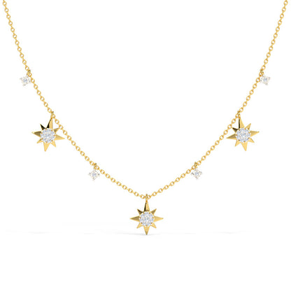 Glimmering Stars Diamond Necklace