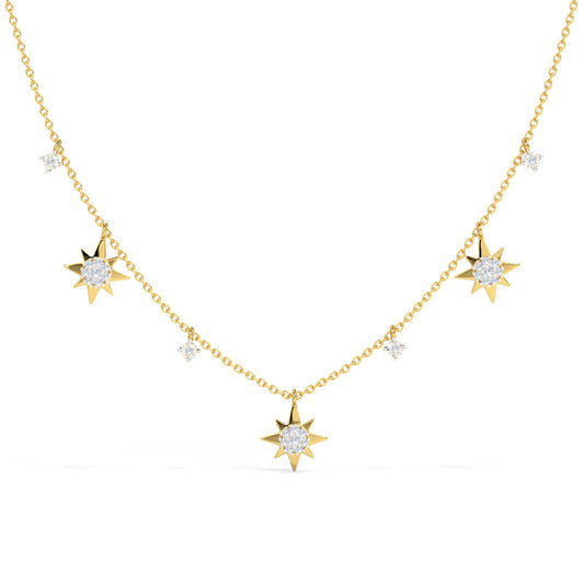 Glimmering Stars Diamond Necklace