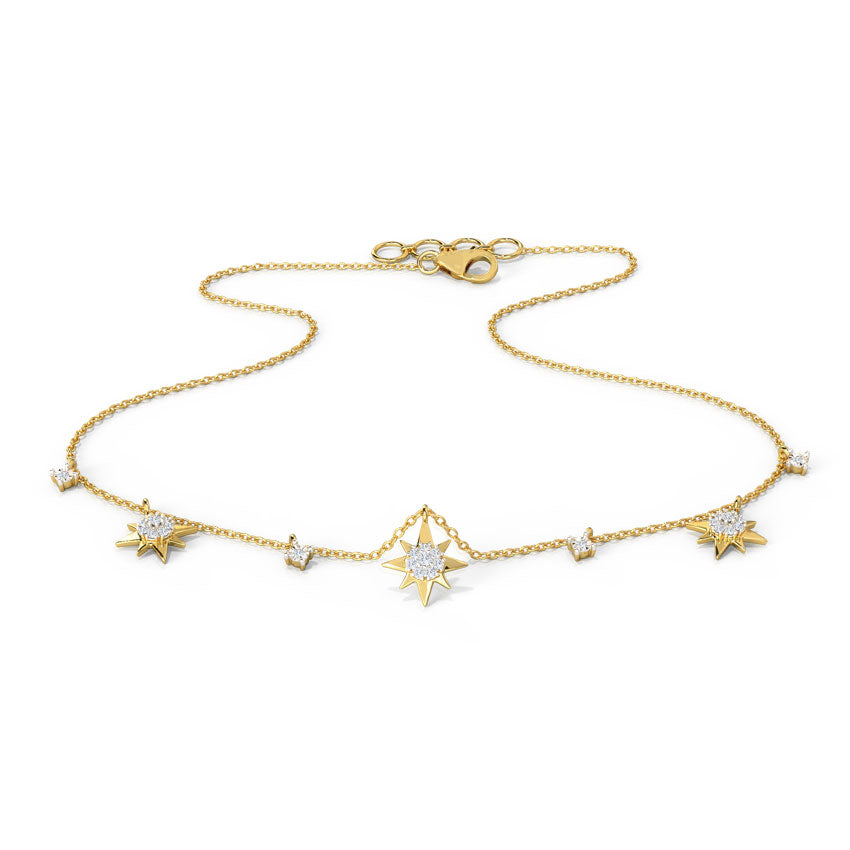Glimmering Stars Diamond Necklace