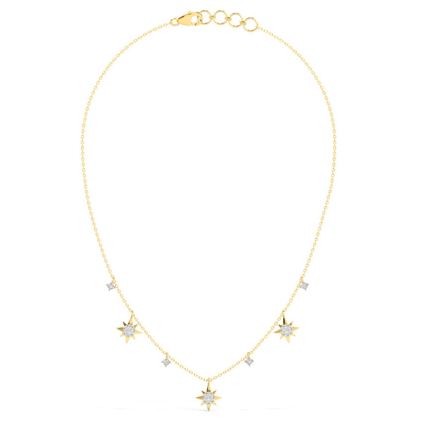 Glimmering Stars Diamond Necklace