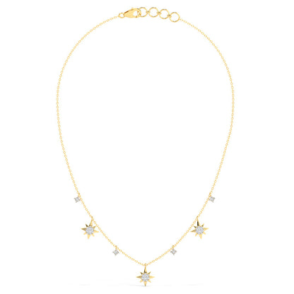 Glimmering Stars Diamond Necklace
