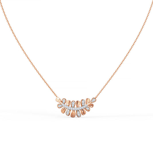 Leafy Elowen Diamond Necklace
