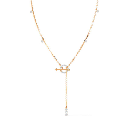 Glorious Toggle Lock Diamond Necklace